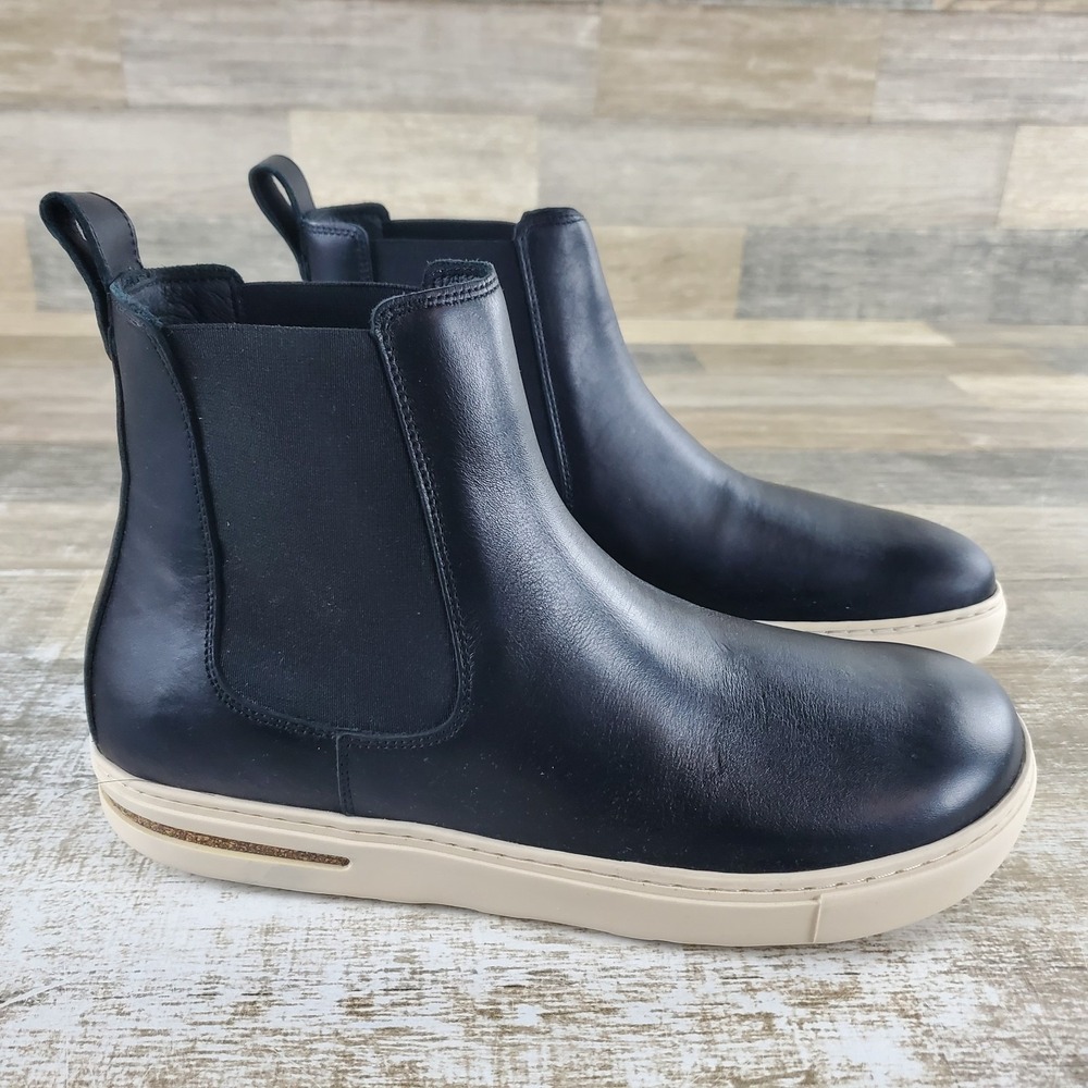 Birkenstock‎ Bend Chelsea Boots Mens 9 / Womens 11 Black Comfort Natural Leather